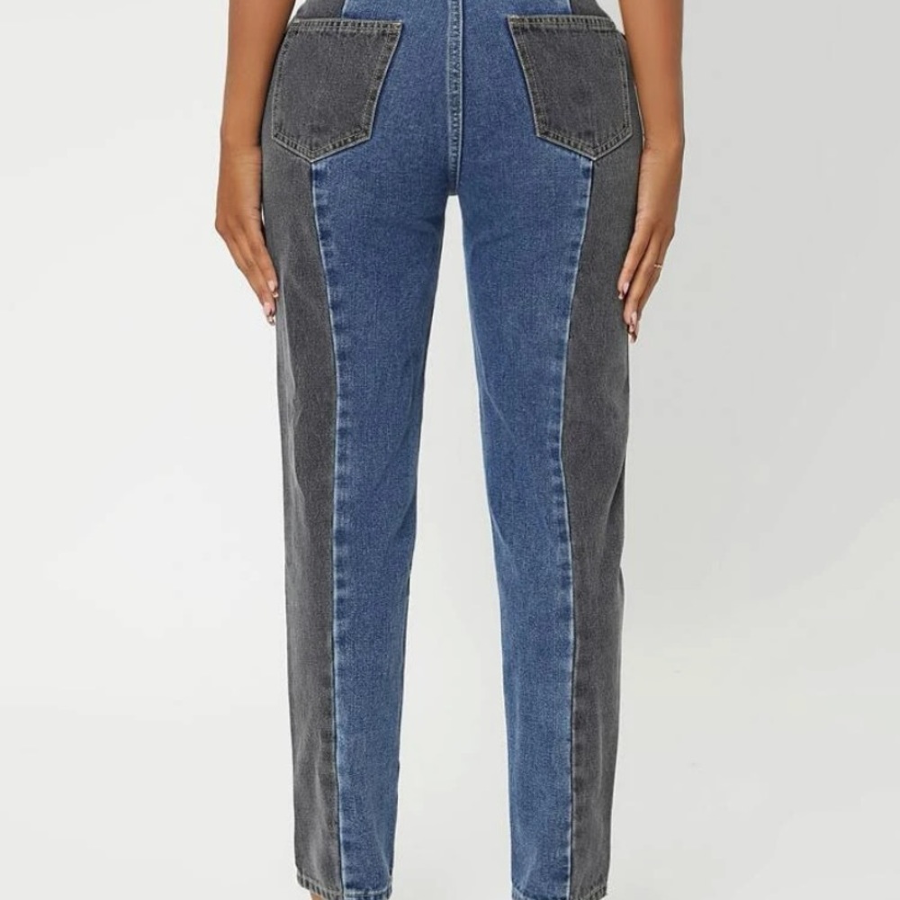 color block jeans